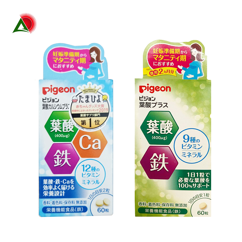 Vitamin Tổng Hợp Cho Bà Bầu Pigeon Hộp 60 Viên